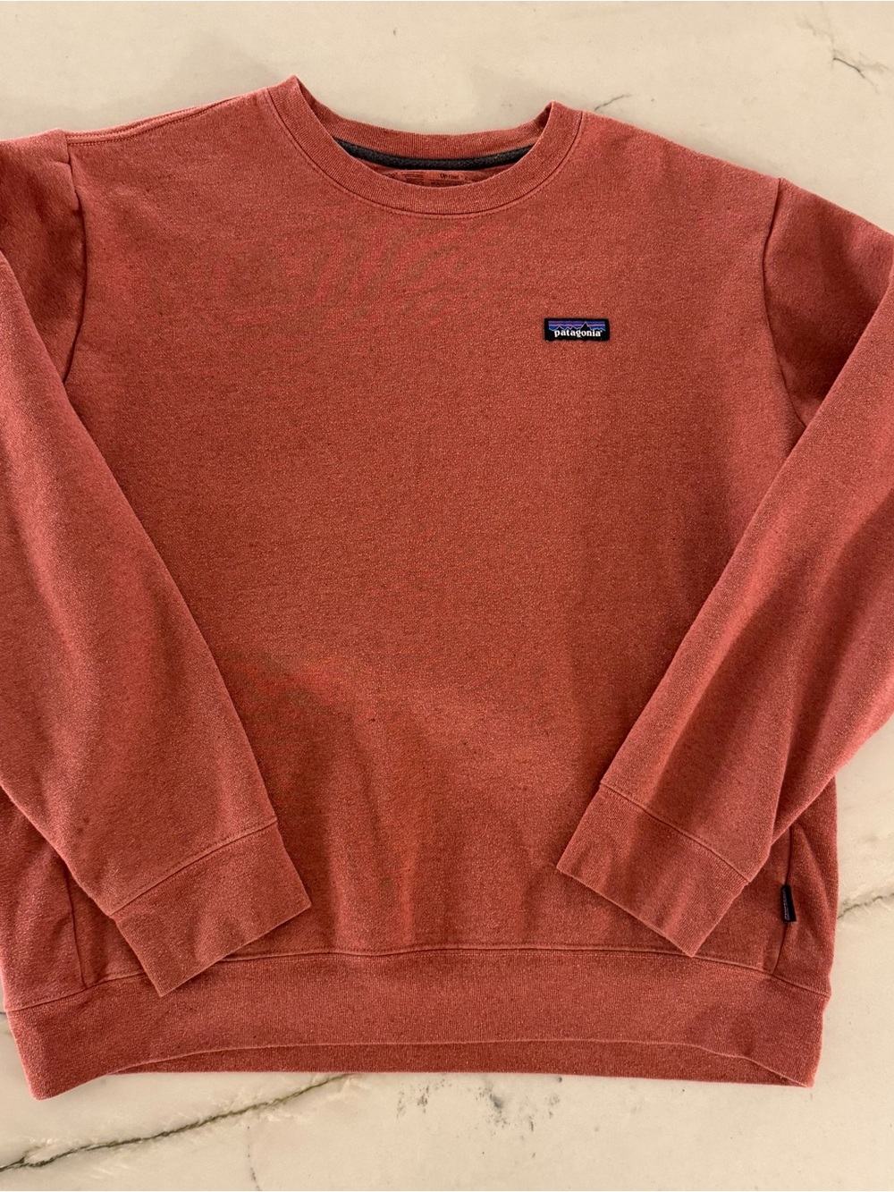 Patagonia Sweatshirt Mens Large Red Uprisal Crew Fleece Pullover Logo Stretch